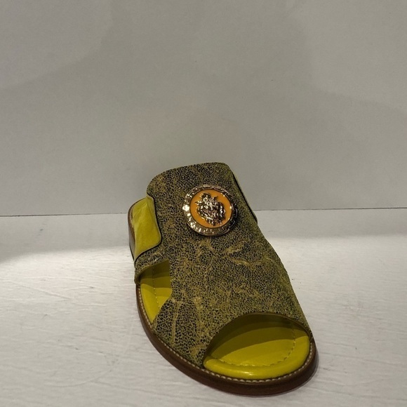 Emilio Franco sandal shoes yellow stingray/suede